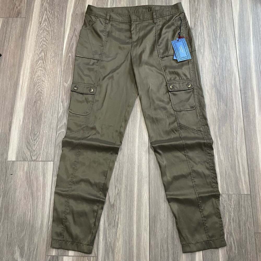 Simply Vera Vera Wang Olive Green Cargo Utility Pants Size 8